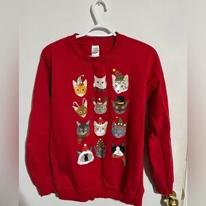 Cat Christmas sweater